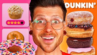 Let’s find the BEST and WORST Dunkin’ Donuts  40 item taste test [upl. by Hsakiv497]