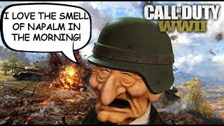 COD WW2 TROLLING Old War Veteran Horrifies Players with REAL War Stories Call of Duty WW2 [upl. by Greyso]