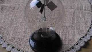 Psi wheel test with Crookes radiometer light mill [upl. by Ettenahc]