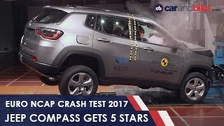 Jeep Compass Scores 5 Stars at Euro NCAP Crash Test  NDTV CarAndBike [upl. by Aihsiyt]