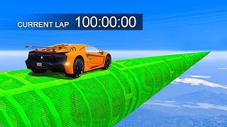 100 MINUTE LONG IMPOSSIBLE STUNT RACE  GTA 5 Funny Moments [upl. by Dann404]