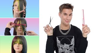 Hairdressers Guide To Cutting Your Own Bangs And Not Ruining Them [upl. by Attenov]