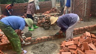 How We Built the Worlds Cheapest House  Building Walls with Huge Bricks  Builder Vietnam [upl. by Longmire]