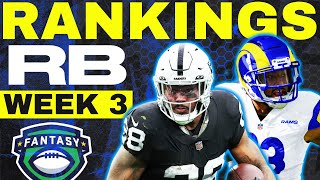 2023 Fantasy Football RANKINGS  TOP 30 Running Backs for Week 3 [upl. by Nehcterg]