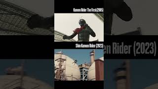 Shin Kamen Rider 2023 vs The First 2005 Comparison [upl. by Ilak637]