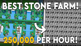 Minecraft BEST COBBLESTONE FARM 121  INFINITE  250000 PERHR [upl. by Trent891]