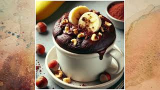 Healthy Chocolate Mug Cake with Banana amp Hazelnutsquot [upl. by Lashonde]