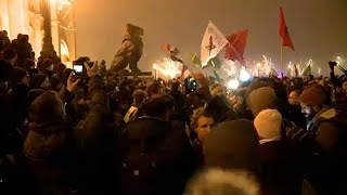 Budapest 2 Demonstration gegen neues Arbeitsgesetz [upl. by Ettenawtna288]