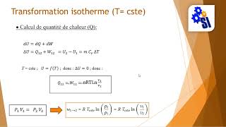 Transformation isotherme T cste [upl. by Acsisnarf123]