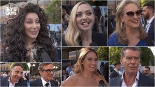 Mamma Mia Here We Go Again Premiere Interviews  Cher Meryl Streep Colin Firth Pierce Brosnan [upl. by Iidnarb]