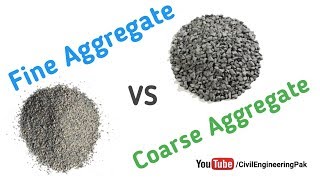 Difference between Fine and Coarse Aggregate in UrduHindi  Civil Engineering [upl. by Airbmak]