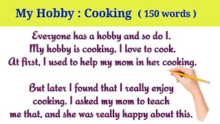 My Favourite Hobby  My Hobby Essay  My Hobby Cooking  My Favourite Hobby Cooking Essay in English [upl. by Falda94]