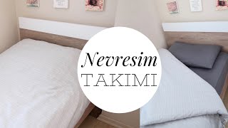 NEVRESİM TAKIMI DİKİMİ  Lastikli Çarşaf Yastık Kılıfı Düğmeli Yorgan Yüzü  Tek Kişilik [upl. by Sundin850]