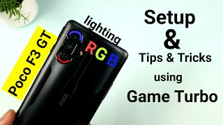 Poco F3 GT RGB review with setup amp how to use in Game Turbo messages amp calling 🔥🔥🔥 [upl. by Liu]