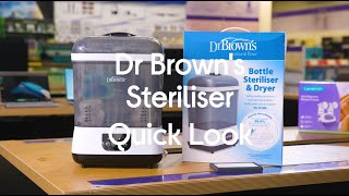 DR BROWNS Clean Steam Electric Bottle Steriliser amp Dryer  Quick Look [upl. by Irfan407]