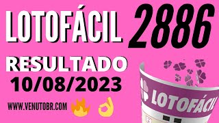 🍀 Resultado Lotofácil 2886 [upl. by Thaddus522]