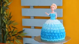 Doll Cake Tutorial  By Delicious Food [upl. by Whit735]