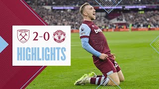 West Ham 20 Manchester United  Bowen amp Kudus Scorch The Red Devils  Premier League Highlights [upl. by Jedediah]