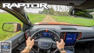 2023 FORD RANGER RAPTOR BAJA MODE V6 BITURBO POV TEST DRIVE BY DUTCHCARS [upl. by Danzig]