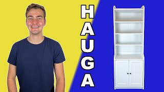 HAUGA High Cabinet with 2 Doors IKEA Tutorial [upl. by Theurich867]