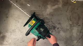 How to Adjust the revs on an Aldi Gardenline  Ferrex Petrol Chainsaw [upl. by Yror321]