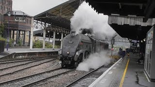 A4 60009 Union Of South Africa Steams Through Huddersfield 011019 [upl. by Maddocks291]