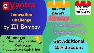 Deadline extended to 30 Sep  eYantra Innovation challenge 202425 IITBombay eyantra eyantra [upl. by Orel]