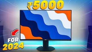 Best Monitors Under ₹5000 in 2024 Starting at ₹4000🔥Top 5 Best Monitors Under 5000 [upl. by Mazonson]