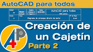 Cajetín con atributos  Parte 02  AutoCAD [upl. by Eirrehs]