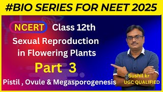 NCERT Sexual Reproduction in plants  Part 3  Pistil amp Megasporogenesis [upl. by Tiena]