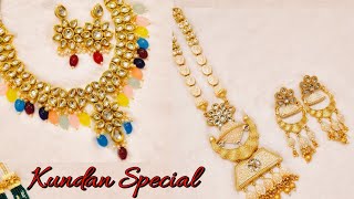 NEW COLLECTION OF KUNDAN JEWELLERY  RAJ JEWELLERS BENTEX [upl. by Timothee]