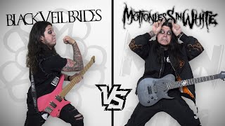 BLACK VEIL BRIDES vs MOTIONLESS IN WHITE Guitar Riffs Battle [upl. by Reddin]