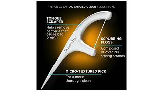 DenTek Triple Clean Advanced Clean Floss Picks Review [upl. by Lukin]