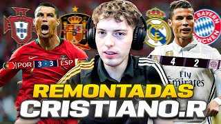 DAVOO XENEIZE REACCIONA A LAS REMONTADAS MAS EPICAS DE CRISTIANO RONALDO [upl. by Toshiko]