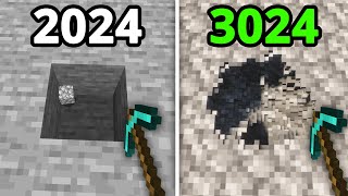 Minecraft in 2024 vs 3024 [upl. by Elish]