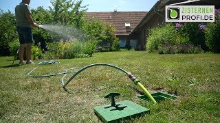 Wie kommt das Regenwasser aus der Zisterne – Die zisternenprofi Wasserentnahmebox [upl. by Anirpas]