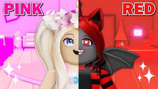 LIVING In Our FAVORITE COLOR In Adopt Me Roblox [upl. by Hamrnand]