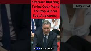 Starmer Blasting Tories Over Plans To Stop Winter Fuel Allowance shorts [upl. by Lepper598]