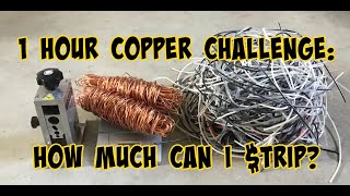 How much MONEY can I make stripping COPPER WIRE in an hour [upl. by Thor]