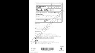 May 2019 IAL Edexcel Chemistry Unit 2 Walkthrough [upl. by Flore268]