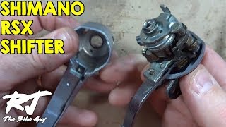 How To DisassembleReassemble Shimano RSX STI ShiftersBrifters Right Shifter [upl. by Rosel177]