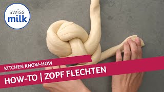 Wie kann ich einen Zopf flechten  HowtoVideo  Swissmilk 2020 [upl. by Alat]