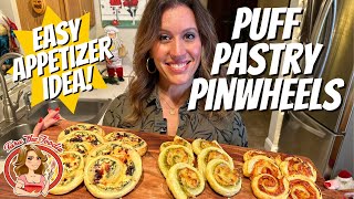 Easy Appetizer Recipe Puff Pastry Pinwheels  Tara the Foodie [upl. by Tyoh]