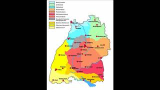 Überblick Deutsche Dialekte begleitet von einem MundartLied  Overview German dialects [upl. by Trebuh]