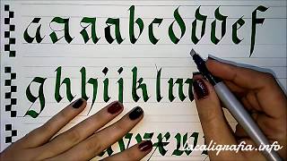 ✍ Curso de Caligrafía  Lección 8 Caligrafía Gótica Textura Quadrata [upl. by Nylitsirk]