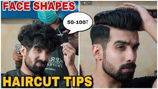 HAIRCUT Tips for different FACE SHAPES BEST HAIRSTYLE for men Fade undercutHindi TheFormalEdit [upl. by Tutt]