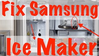 How to check your ice maker water line in a Samsung refrigerator [upl. by Minerva]