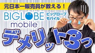 【最新版】BIGLOBEモバイルの５つのメリットと３つのデメリットを元日本一販売員が解説！！ [upl. by Donahue727]