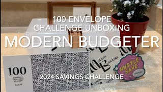 HAPPY MAIL UNBOXING  100 ENVELOPE CHALLENGE  ModernBudgeter [upl. by Ahsieym974]