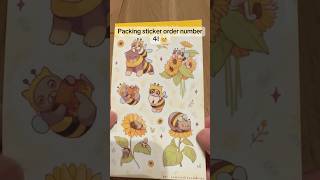 first sticker sheet orded 🥳 stickersheet stickershop cat sunflower cozy stationery [upl. by Osnofledi]